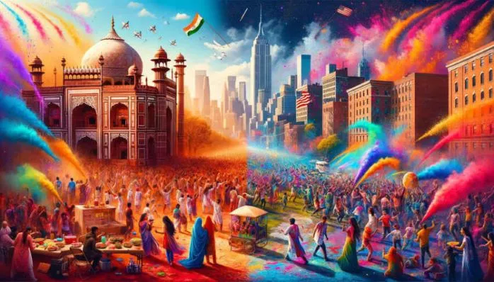 Global celebration of Holi