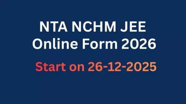 NTA NCHMJEE Online Form 2026: Direct Link & Complete Guide