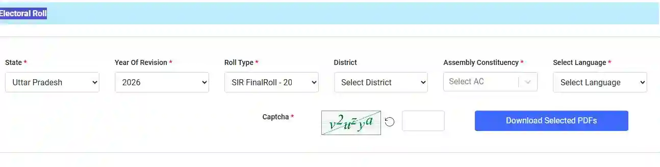 Electoral roll download kare